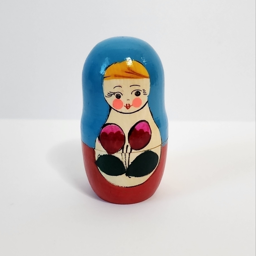 Vintage Hand Painted Russian Nesting Dolls - Picture 8 of 10